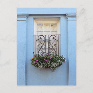 Rainbow Row Flower Box, Charleston, SA. Vykort
