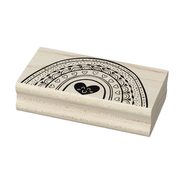 Rainbow Rubber Frimärke Stämpel (Stämpel)