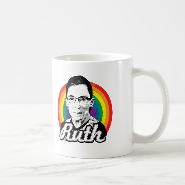 Rainbow Ruth - LGBT Politik - Kaffemugg (Höger)
