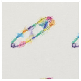 Rainbow Safety Pin Fabric Tyg