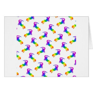 Rainbow Salamander Hälsningskort