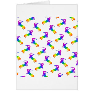 Rainbow Salamander Hälsningskort