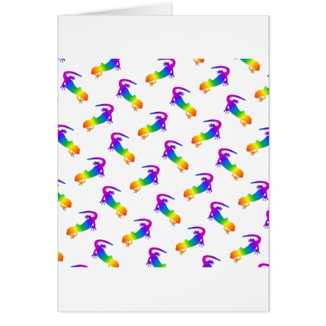 Rainbow Salamander Hälsningskort (Framsidan)