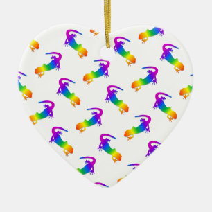 Rainbow Salamander Julgransprydnad Keramik