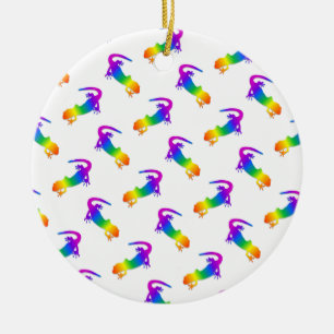 Rainbow Salamander Julgransprydnad Keramik