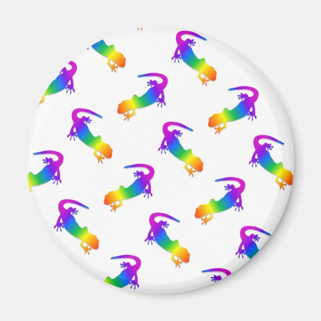 Rainbow Salamander Magnet (Framsidan)