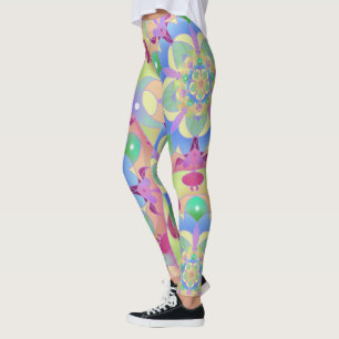 Rainbow Sång Mandala Leggings