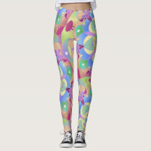 Rainbow Sång Mandala Leggings