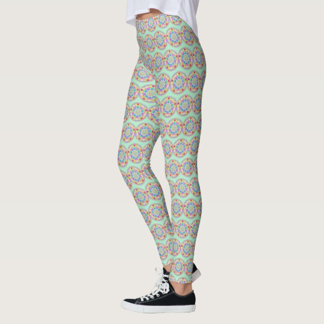 Rainbow Sång Mandala Leggings (Vänster)