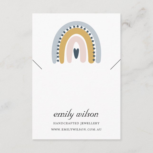 RAINBOW SCANDI NECKLACE BRACELET VISNING CARD TILLÄGGSKORT (Framsida)