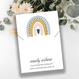 RAINBOW SCANDI  NECKLACE BRACELET-VISNING VISITKORT