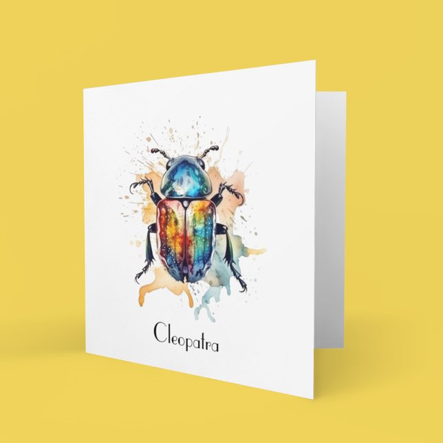 Rainbow Scarab, anpassningsbar Anteckningskort (Skapare uppladdad)