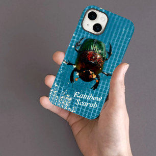 Rainbow Scarab Beetle på Blue Personlig