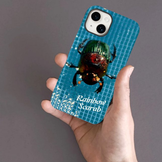 Rainbow Scarab Beetle på Blue Personlig (Skapare uppladdad)