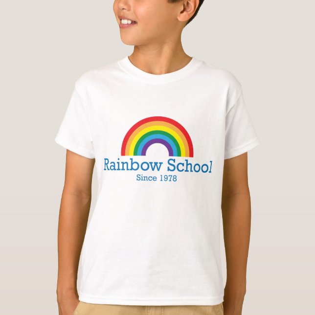 Rainbow School sedan 1978 T-Shirt (Framsida)
