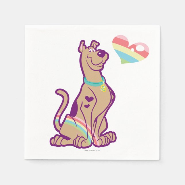 Rainbow Scooby-Doo Pappersservett (Framsidan)