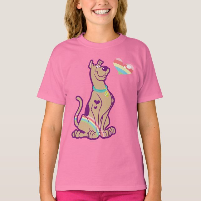 Rainbow Scooby-Doo T Shirt (Framsida)
