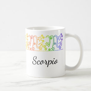 Rainbow Scorpio Stjärntecken Personlig mugg