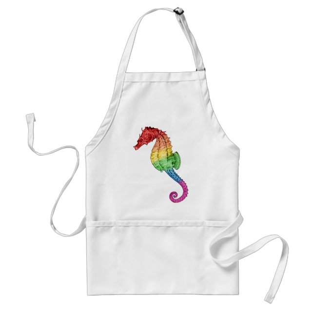 Rainbow Seahorse Förkläde (Framsidan)