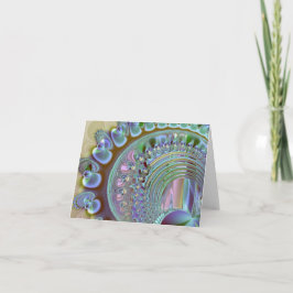 Rainbow Seashell Note Note Card Kort