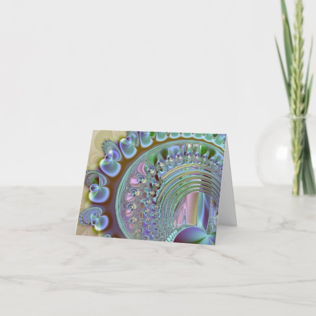 Rainbow Seashell Note Note Card Kort (Framsida)