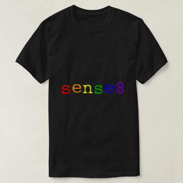 Rainbow Sense8 Logotyp Essential T-Shirt (Design framsida)