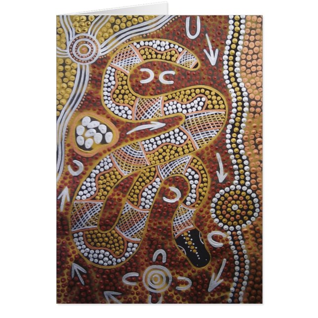 RAINBOW-SERPENT-kort Hälsningskort (Framsidan)