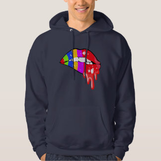 Rainbow Sexy Läppar Sweatshirt