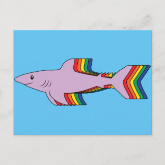Rainbow Shark Vykort