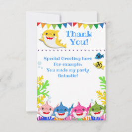 Rainbow Sharks Birthday Celebration Tack