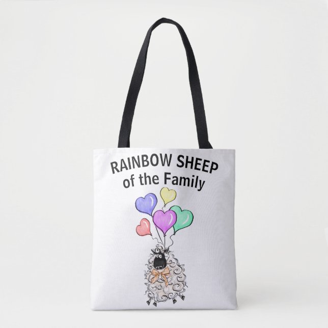 Rainbow Sheep of the Family Tote Tygkasse (Framsida)