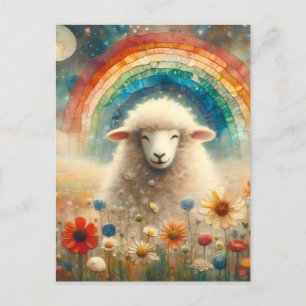 Rainbow Sheep Vykort