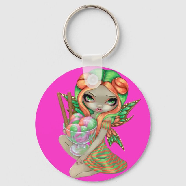 "Rainbow Sherbet Fairy" Keychain Nyckelring (Framsida)