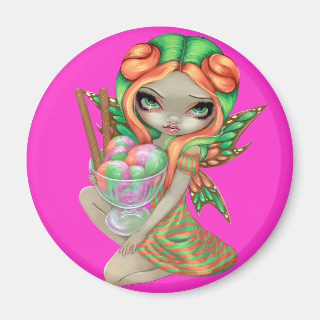 "Rainbow Sherbet Fairy" Magnet (Framsidan)