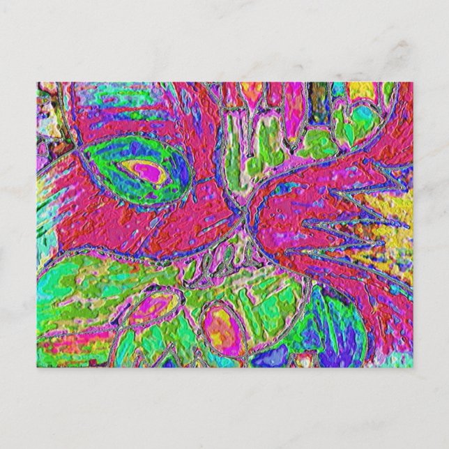 Rainbow Sherbet Foiled Postcard Vykort (Framsida)