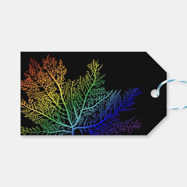 Rainbow Sjögräs Pride Gift Märkre Presentetikett (Framsidan (Horisontell))