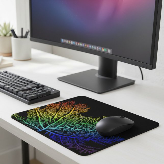 Rainbow Sjögräs Pride Mouse Pad Musmatta (Skapare uppladdad)