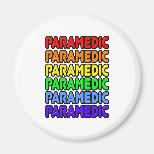 Rainbow Sjukvårdare Magnet (Framsidan)