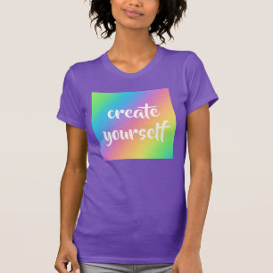 Rainbow "Skapa dig själv" T-Shirt