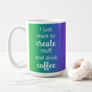 Rainbow Skapar Saker och Drink Coffee Mugg