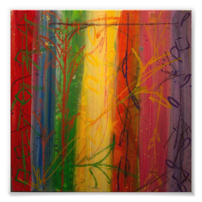 Rainbow Skogen av Bryce & Mary Fototryck (Framsidan)