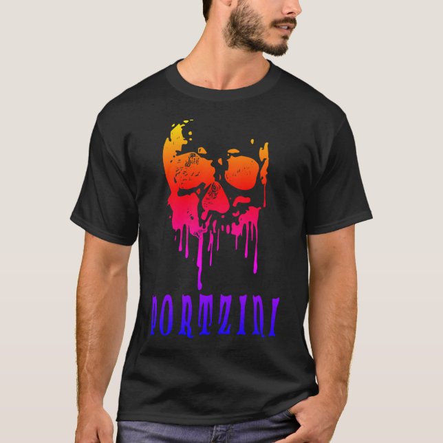 Rainbow Skull T Shirt (Framsida)