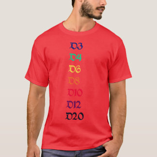 Rainbow Slå Dice T Shirt