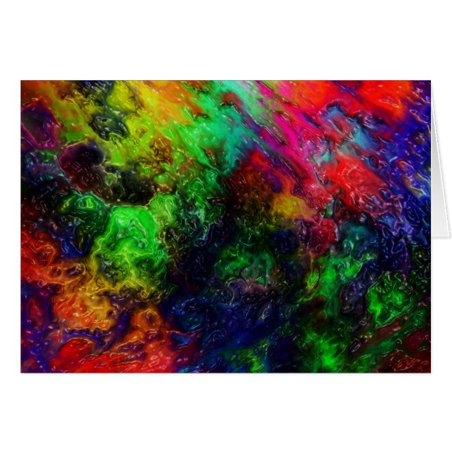 Rainbow Slime Hälsningskort (Framsidan Horizontal)