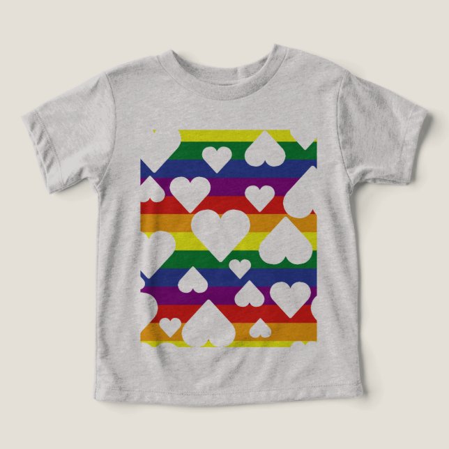 Rainbow Småbarn Graphic Tee (Design Framsida)