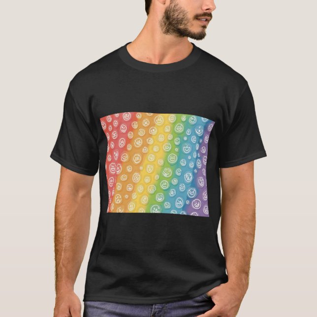 Rainbow Smile Energy T Shirt (Framsida)