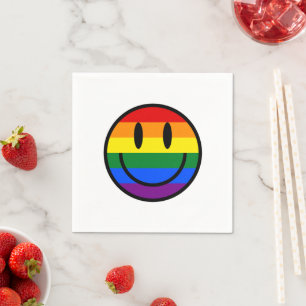 Rainbow Smiley face Pappersservett