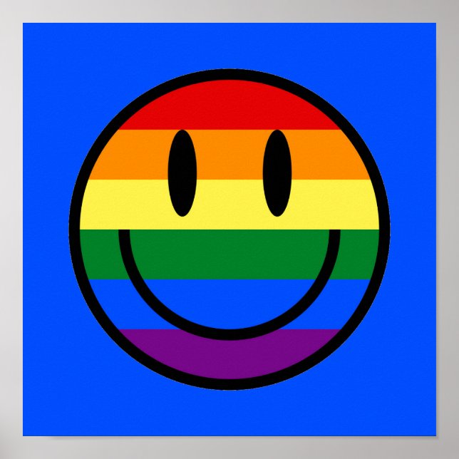 Rainbow Smiley face Poster (Framsidan)