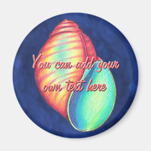 Rainbow Snäcka Magnet