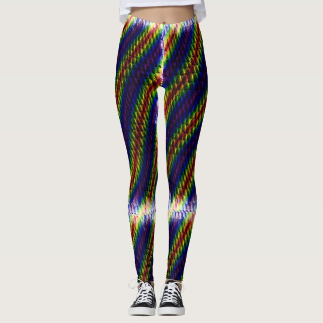 Rainbow Snakeskin Leggings (Framsida)